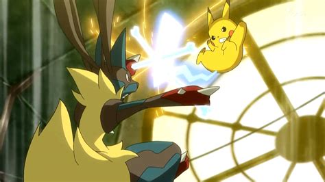 pikachu vs lucario|XY044 .